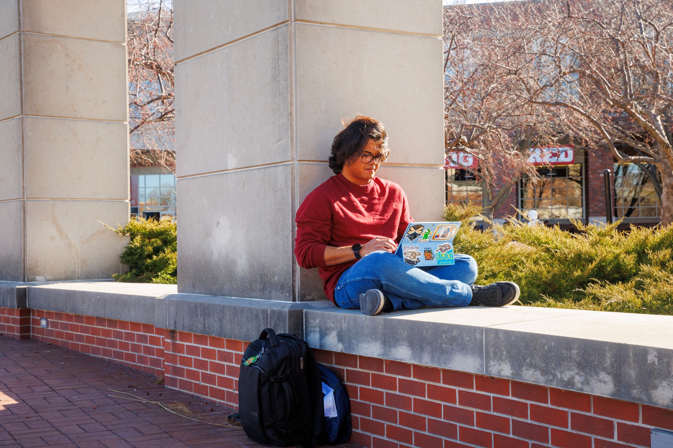 Student outside