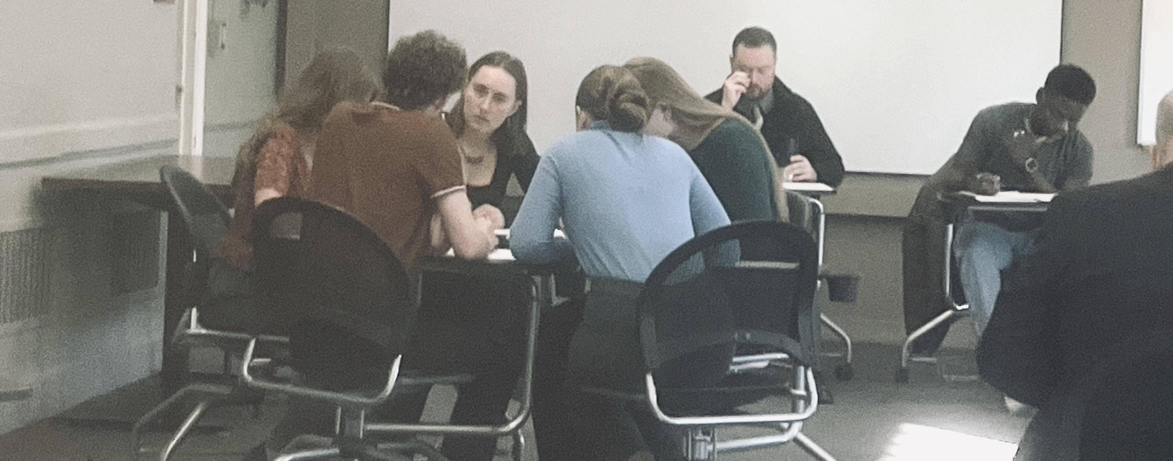 Students in the Ethics Bowl competition